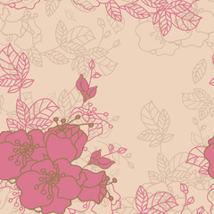 seamless rose pattern