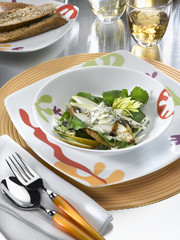 salade de poires au cresson et fromage bleu