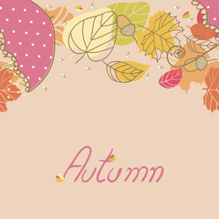 autumn seamless border