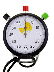 stopwatch isolated on white background
