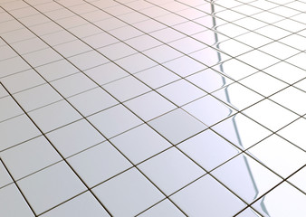 Ceramic tiled floor