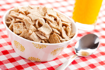 cinnamon cereal in bowl