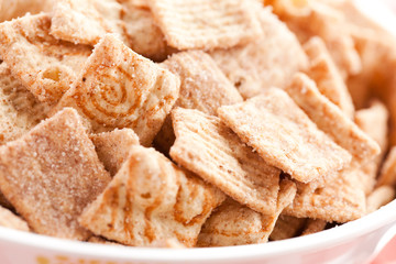 cinnamon cereal in bowl