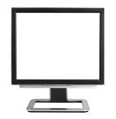 Computer Monitor ,isolated on white with clipping path.