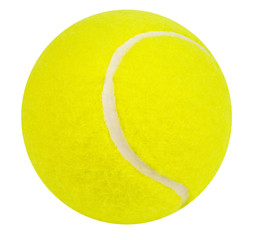 tennis ball,Isolated on white with clipping paths.