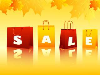 Fall sale shopping bags