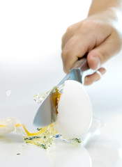 cut egg