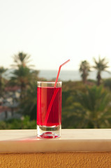 cocktail on table