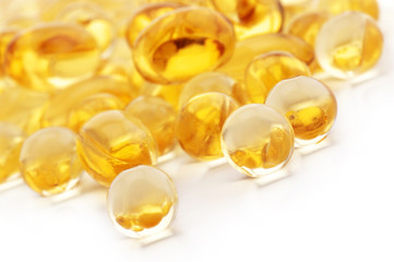 Vitamin and fish oil capsules