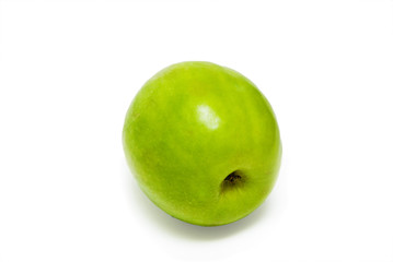 Green apple isolated on the white background