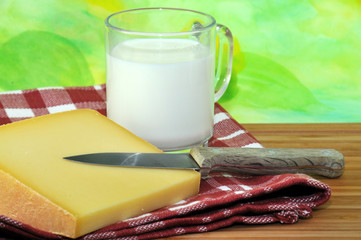 Milch und Käse