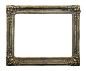 Old picture frame with clipping path