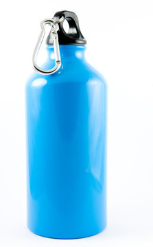 Blue Aluminium Water Sports Bottle