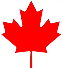 Keuken spatwand met foto Rood esdoornblad symbool van Canada © Atlantis