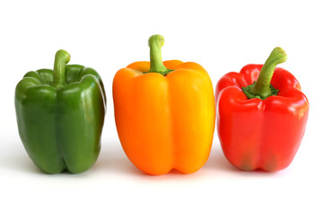 Red Green and Orange Peppers
