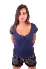 Fototapeta premium Young and beautiful woman posing