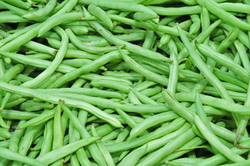 green bean in the market