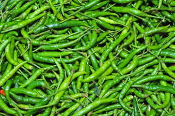 green chili in the market