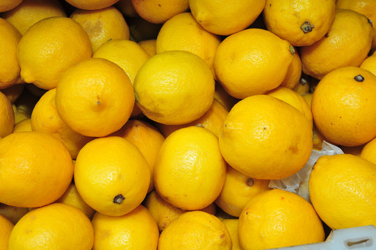 yellow lemon fruits