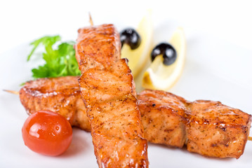 salmon kebab