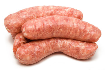 Rohe fränkische Bratwurst