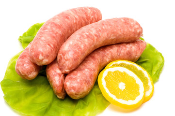 Rohe fränkische Bratwurst