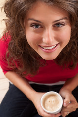 lady and coffee