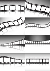 Vector film  backgrounds - cinema and film backgrounds