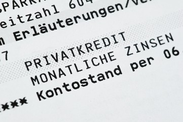 Obraz premium Privatkredit