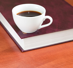 Fototapeta na wymiar Coffee and book