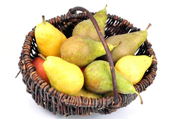 Un panier de poires