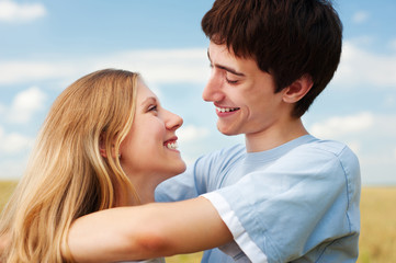 portrait of happy couple