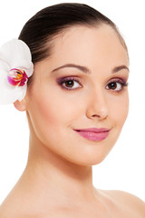 Fototapeta premium portrait of young beautiful woman