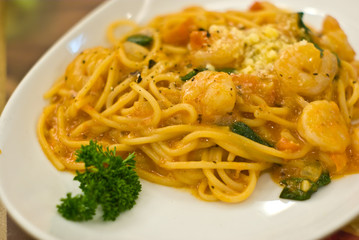 Seafood spaghetti