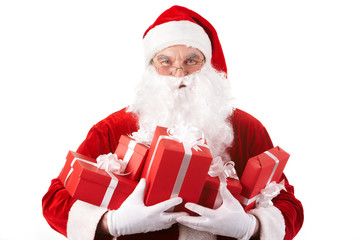 Santa with gifts