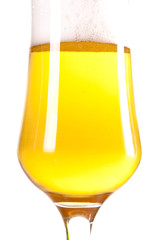 isolated beer glass
