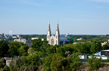Obraz premium Notre-Dame Cathedral Basilica in Ottawa, Canada