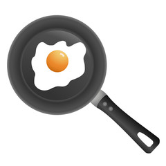 Pfanne mit Spiegelei