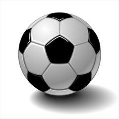 Vector soccer ball isolated on white