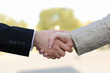 shaking hands