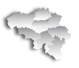 Belgien Karte