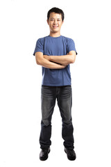 Full length portrait of young man standing