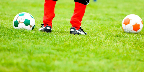 allenamenti sul campo di calcio