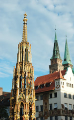 Obraz premium Old Nuremberg gothic broaches