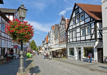 Die Fußgängerzone in Bückeburg
