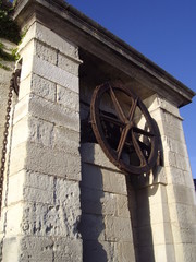 La roue du pont levis