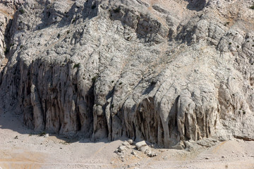 Close-up image of cliff-Location Pag island