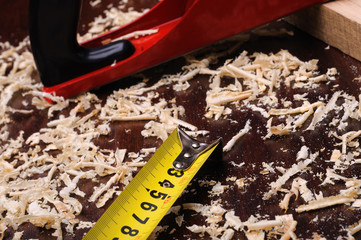 Shavings of wood