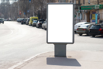 Blank billboard