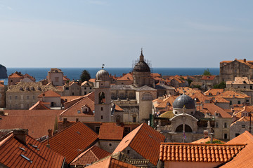 Fototapeta na wymiar View of Old City of Dubrovnik